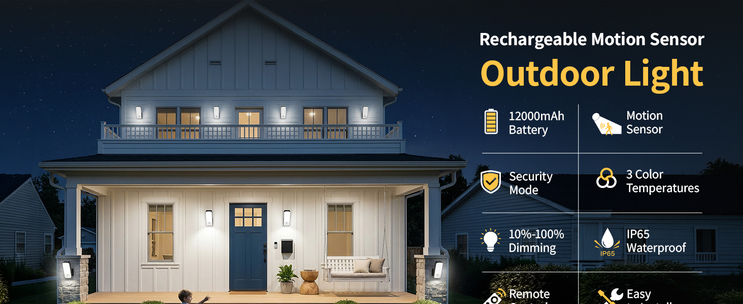 Motion Sensor Outdoor Light