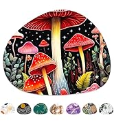 Niniubye Mouse Pad, Premium-Textured Oval Computer Mousepad, 8.7" x 7.1" Thick 3mm Anti-Slip Wate...