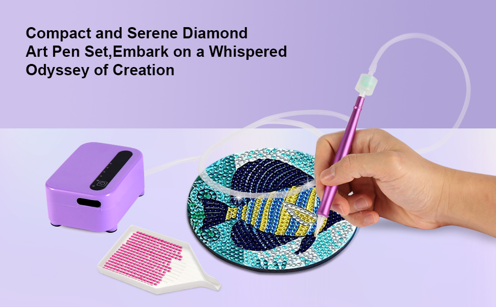 Compact and Serene Diamond Art Pen Set,Embark on a Whispered Odyssey of Creation