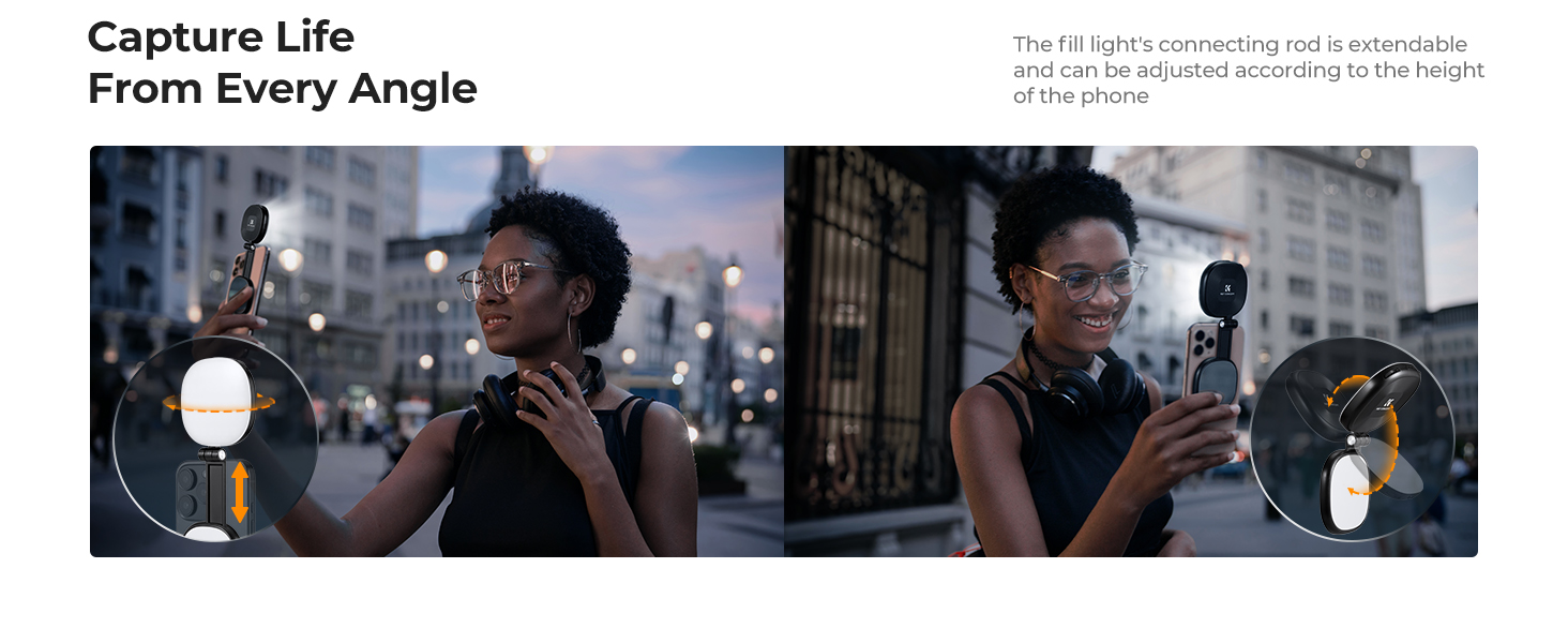 Text reads 'Capture Life' and 'From Every Angle'. Collection of images showing what appears to be concert or event scenes with crowd silhouettes and lighting effects.