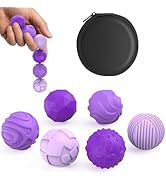 UZAHSK Silicone Magnetic Fidget Balls for Adults - 6PCS Stress Relief Sensory Toys for Anxiety &amp; ...
