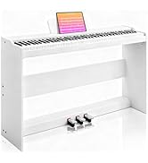 AiJoy 88-Key Digital Piano for Beginners, Velocity-Sensitive Keys, Electric Piano with Triple Ped...