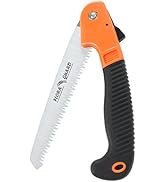 FLORA GUARD 7.7-Inch Folding Hand Saw, Pruning Saw with Trible-Cut Razor Teeth for Wood Cutting, ...