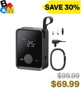 HOTO Tire Inflator Portable, Electric Air Pump Pro for Car Tires with Digital Pressure Gauge 120P...