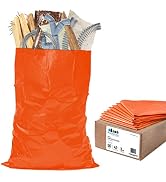 Plasticplace Trash Bags ¦ 1.5 Mil ¦ Orange Heavy Duty Garbage Can Liners