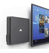 Monzlteck New Wall Mount for PS-4 Slim, Near or Behind TV, Space Saving,Customized to Perfectly F...