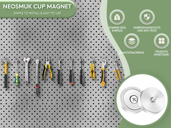Features of Neosmuk magnet with screw