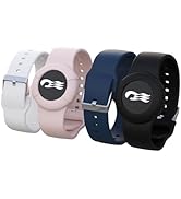 4 Pack Princess Cruise Medallion Holders for Kids and Adults, Silicone Wristbands for Carnival Oc...
