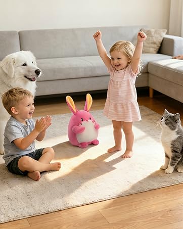 Crawling Pink Bunny Baby Toy