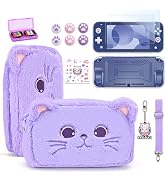 innoAura Switch Lite Case, 14 in 1 Switch Lite Accessories Bundle with Cute Switch Lite Carrying ...