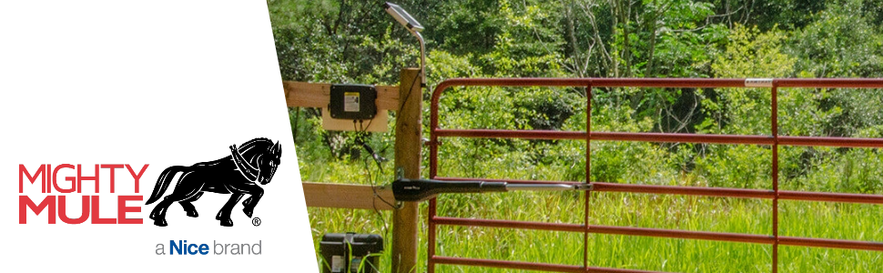 solar powered gate monitor; mighty mule gate opener parts; solar power electric fence kit;