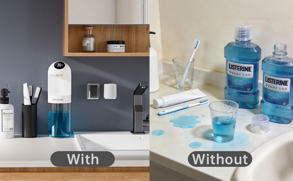 automatic mouthwash dispenser