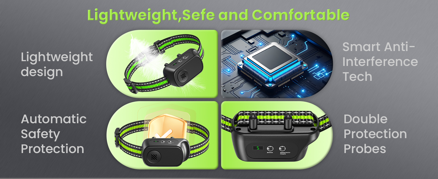 lightweight safe and comfortable smart anti interference tech double protection probes