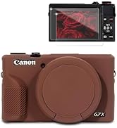 Frevyve Case for Canon G7X Mark III Camera, Soft Silicone Protective Case, Slim Fit Sleeve with R...