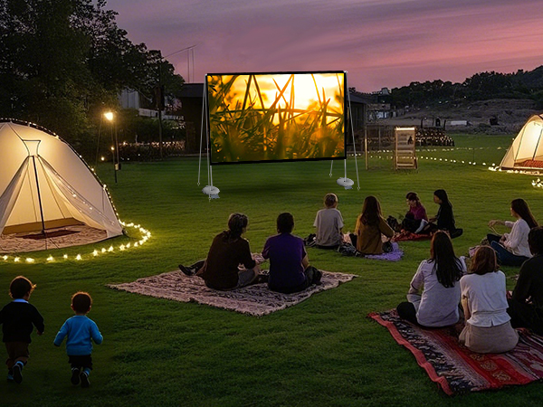 outdoor projector screen