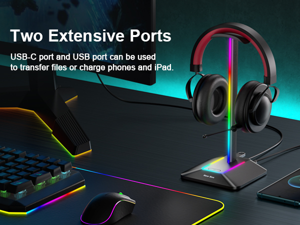 Gaming headphone stand