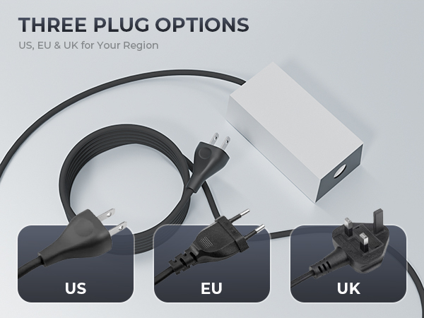 Three Plug Options