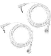 2 Pack Grounding Wires, 15 Ft Grounded Cords for Replacement Grounding Sheets Cable, Fits All Pop...