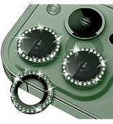 Xfilm Bling Diamond Camera Lens Protector for iPhone 13 Pro/iPhone 13 Pro Max, HD Clear Tempered ...