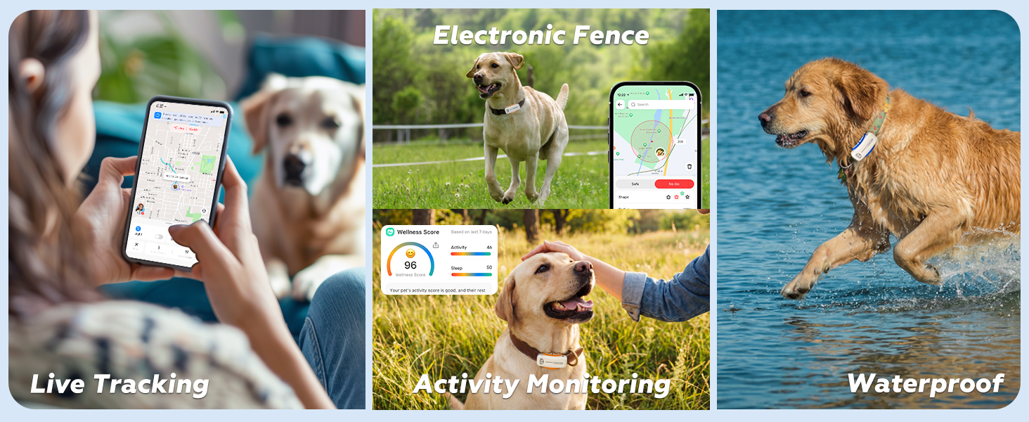 Smart gps pet tracker