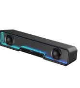 havit Computer Speakers for Desktop PC, Bluetooth 5.3 Pc Soundbar with Dynamic LED Light, HiFi St...