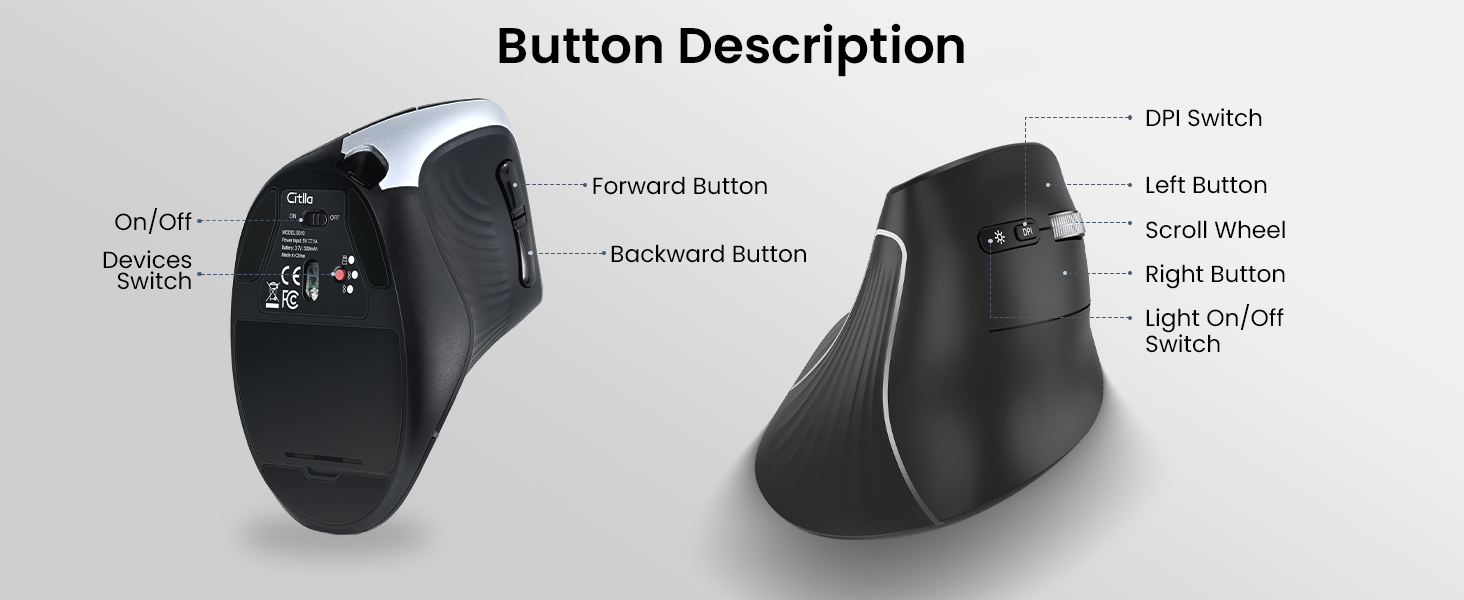 wireless vertical mouse