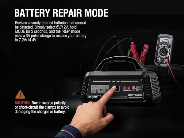 5A/10A Smart Battery Charger and Maintainer