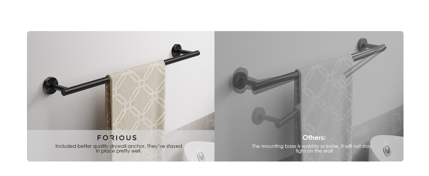 Towel bar for bathroom