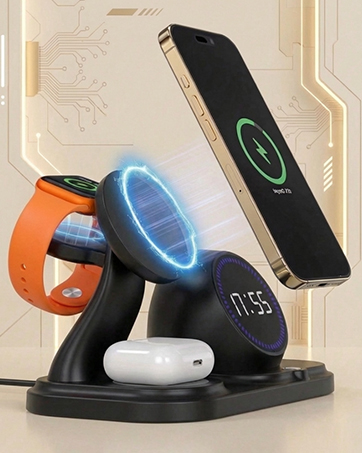 Apple charging station phone stand