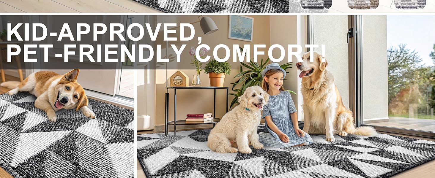 OLANLY Front Back Door Mat