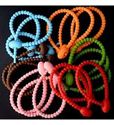 SILICONE ALLEY Zip Ties [18-Pack] Versa-Zip Silicone Zip Bands for Offices, Kitchens, Garages, Do...