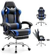 DUMOS Ergonomic Gaming Office Desk Chair with Linkage Armrests for Adults, Height Adjustable Comp...