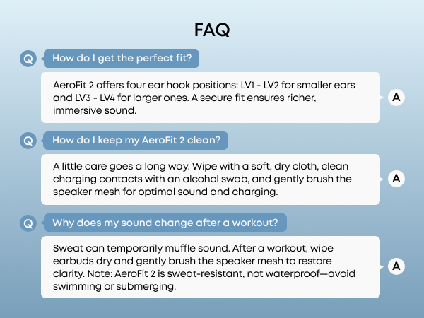 AEROFIT 2 FAQ