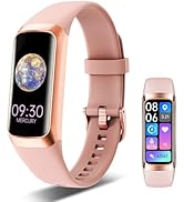 VUHIGIB Fitness Tracker, 24/7 Heart Rate Blood Oxygen Blood Pressure Body Temp Monitor Sleep Calo...