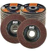 KSEIBI Grit 40 60 Flap Disc 4 1/2 Inch Grinding Wheel