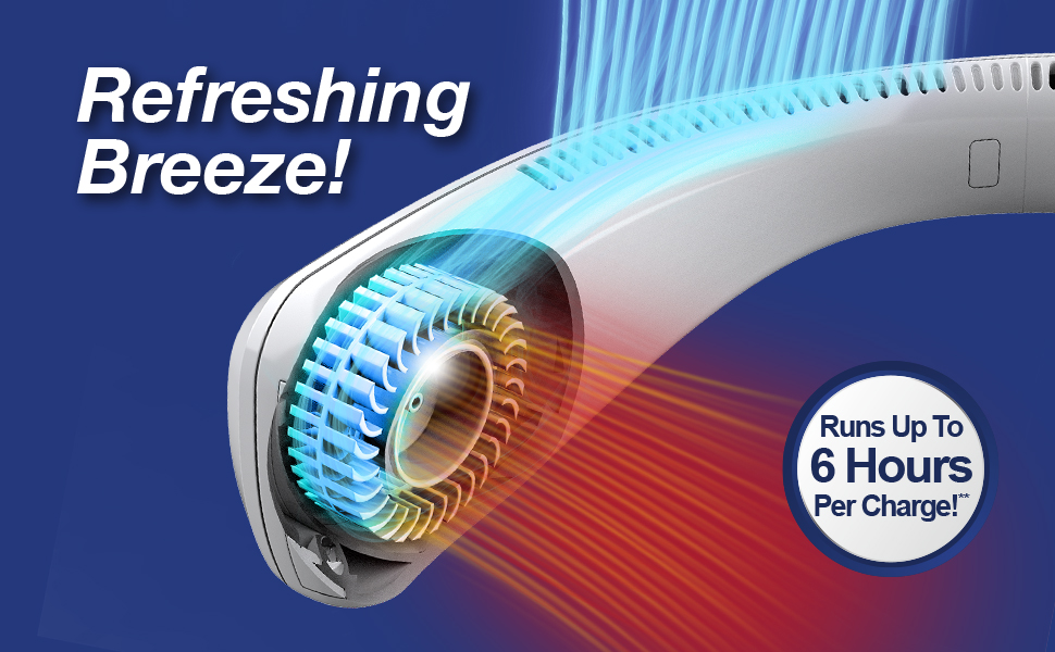 Arctic Air Freedom: refreshing breeze that runs up to 6 hours per charge