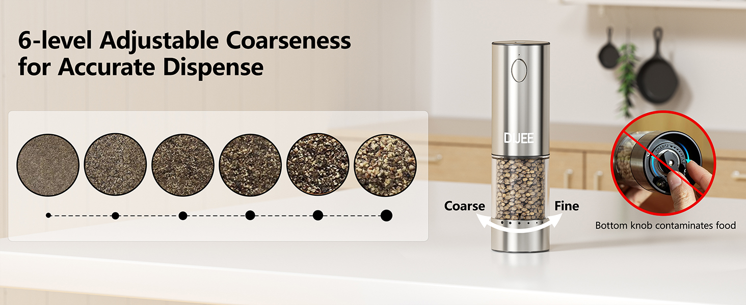 Rechargeable Pepper Grinder Mill Electric 