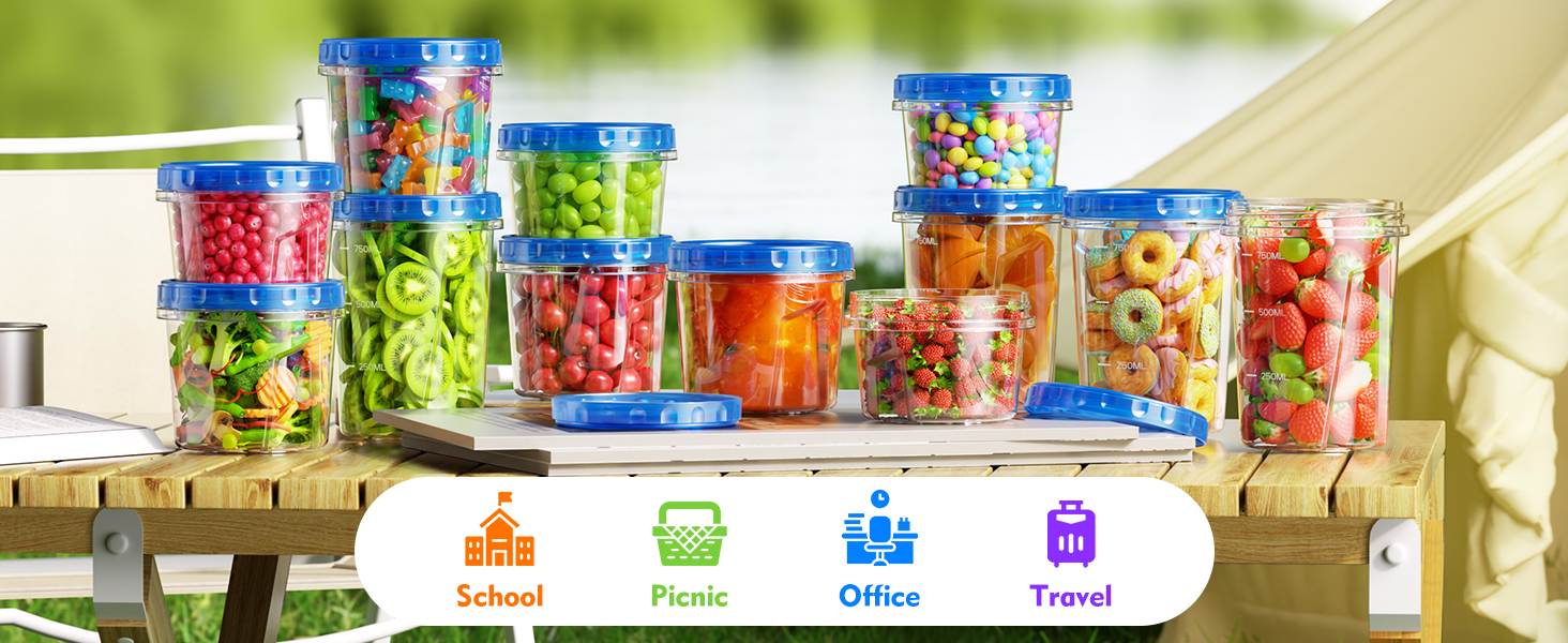 small food containers with lids