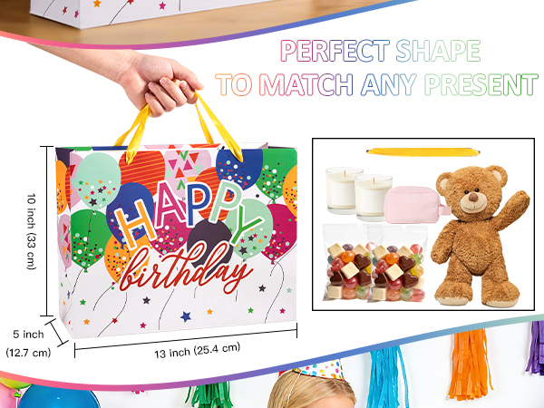 WRAPAHOLIC 13&amp;amp;#34; Large Birthday Gift Bag