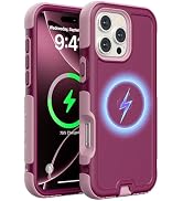 Follaroma for iPhone 16 Pro Max Case, Compatible with MagSafe, Heavy Duty Shockproof Protective C...