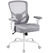 YFO Ergonomic Office Chair, Mesh Computer Desk Chair with Adjustable Back Lumbar Support and Armr...