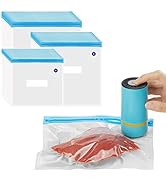 Inkbird Sous Vide Bags Kits, 44PCS Electric Vacuum Sealer Sous Vide Set Zipper Bags for Anova and...