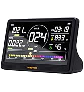 POWERTEC AD1001 Air Quality Monitor with 7” LCD Display – Multi-Sensor CO2, PM2.5, PM10, HCHO, TV...