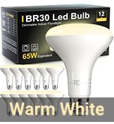TJOY 12 Pack BR30 Led Bulb 65W Equivalent, Dimmable Flood Light Bulbs Indoor, E26 Base, 3000K War...