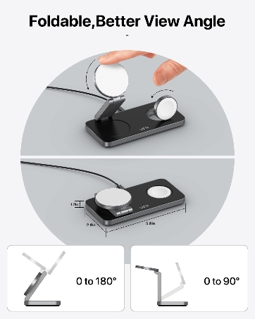 foldable 3 in 1 magnetic wireless charger