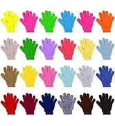 Glooarm 24 Pairs Kids Winter Gloves Boys and Girls Gloves Bulk Full Finger Warm Gloves Toddler St...