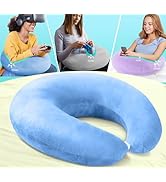 Gaming Pillow Arm Support Pillow for Bed &amp; Sofa: Ergonomic U-Shaped Lap Pillow with Elbow Rest fo...