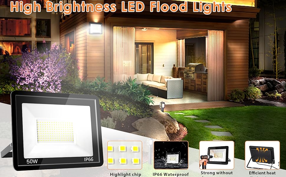 backyard flood lights
