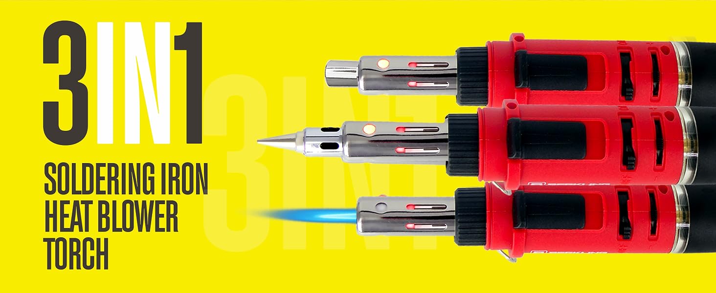berkling 3-in-1 gas soldering iron torch heat gun