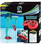 Sunlite Sports Water Workout Combo Set, High Density Water Weight, Swim Belt, Soft Padded, Water ...